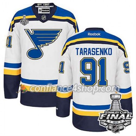 Reebok Maillot de Hockey St. Louis Blues Vladimir Tarasenko #91 blanc Extérieur 2016 Stanley Cup - Homme