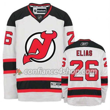 Reebok Maillot de Hockey New Jersey Devils Patrik Elias #26 Extérieur blanc - Homme