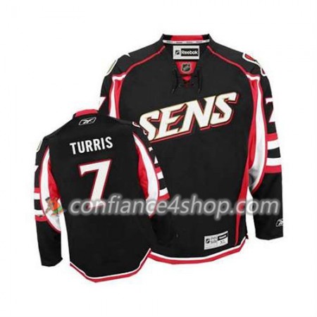 Reebok Maillot de Hockey Ottawa Senators Kyle Turris #7 Third Noir - Homme