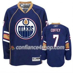 Reebok Maillot de Hockey Edmonton Oilers Paul Coffey #7 Third Bleu marin - Homme