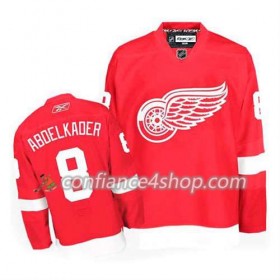 Reebok Maillot de Hockey Detroit Red Wings Justin Abdelkader #8 Domicile rouge - Homme