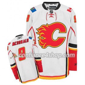 Reebok Maillot de Hockey Calgary Flames Lanny McDonald #9 Extérieur blanc - Homme