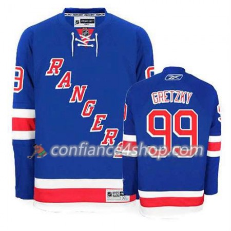 Reebok Maillot de Hockey New York Rangers Wayne Gretzky #99 Domicile Bleu royal - Homme