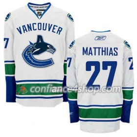 Reebok Maillot de Hockey Vancouver Canucks Shawn Matthias #27 Extérieur blanc - Homme