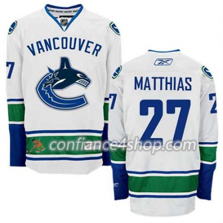 Reebok Maillot de Hockey Vancouver Canucks Shawn Matthias #27 Extérieur blanc - Homme