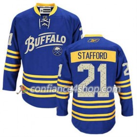 Reebok Maillot de Hockey Buffalo Sabres Drew Stafford #21 Third Bleu royal - Homme