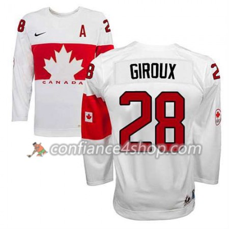 Maillot de Hockey Premier Olympic-Canada Team Claude Giroux #28 Domicile blanc - Homme