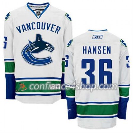 Reebok Maillot de Hockey Vancouver Canucks Jannik Hansen #36 Extérieur blanc - Homme