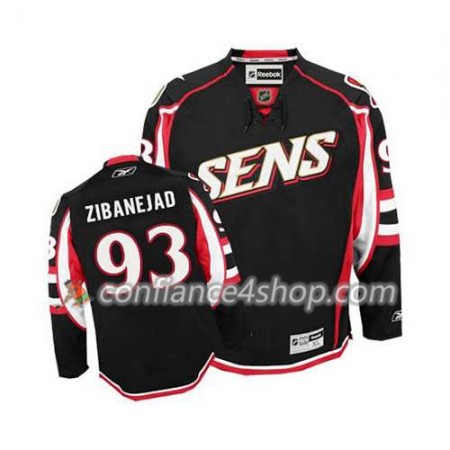 Reebok Maillot de Hockey Ottawa Senators Mika Zibanejad #93 Third Noir - Homme