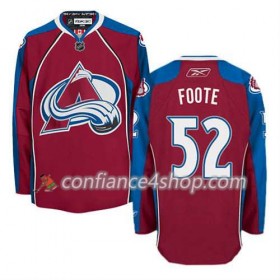 Reebok Maillot de Hockey Colorado Avalanche Adam Foote #52 Domicile rouge - Homme