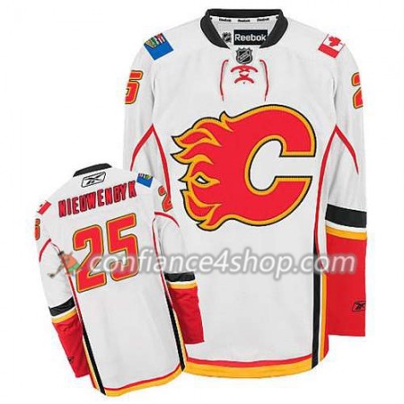 Reebok Maillot de Hockey Calgary Flames Joe Nieuwendyk #25 Extérieur blanc - Homme