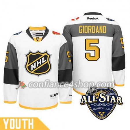 Maillot de Hockey 2016 All-Star Calgary Flames Mark Giordano #5 blanc - Enfant
