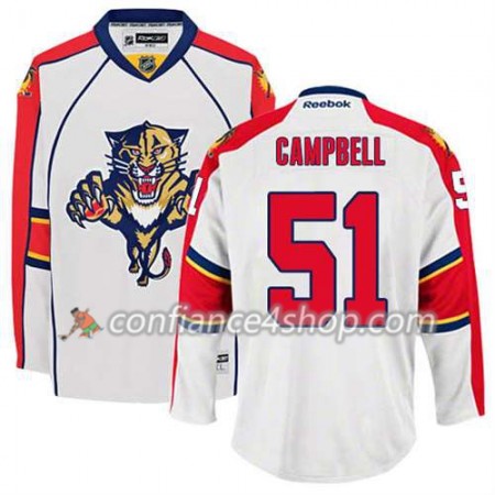 Reebok Maillot de Hockey Florida Panthers Brian Campbell #51 Extérieur blanc - Homme