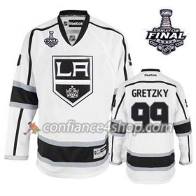 Maillot de Hockey Los Angeles Kings Wayne Gretzky #99 Extérieur blanc 2014 Stanley Cup - Homme