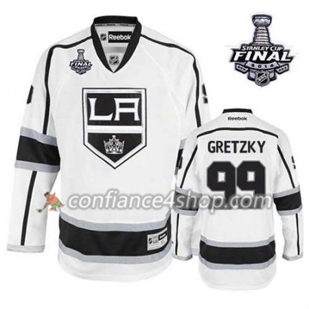 Maillot de Hockey Los Angeles Kings Wayne Gretzky #99 Extérieur blanc 2014 Stanley Cup - Homme