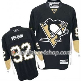 Reebok Maillot de Hockey Pittsburgh Penguins Tomas Vokoun 92 Noir Domicile - Homme