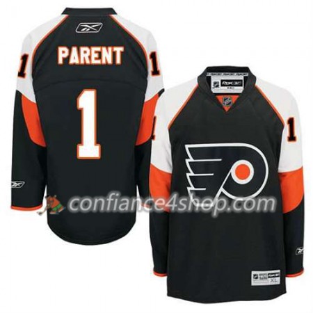 Reebok Maillot de Hockey Philadelphia Flyers Bernie Parent #1 Third Noir - Homme