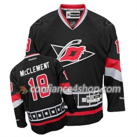 Reebok Maillot de Hockey Carolina Hurricanes Jay McClement #18 Third Noir - Homme