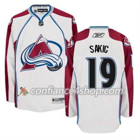 Reebok Maillot de Hockey Colorado Avalanche Joe Sakic #19 Extérieur blanc - Homme