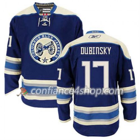 Reebok Maillot de Hockey Columbus Blue Jackets Brandon Dubinsky #17 Third Bleu marin - Homme