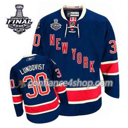 Maillot de Hockey New York Rangers Henrik Lundqvist #30 Third Bleu marin 2014 Stanley Cup - Homme Maillot de Hockey New York Rangers Henrik Lundqvist #30 Third Bleu marin 2014 Stanley Cup - Homme