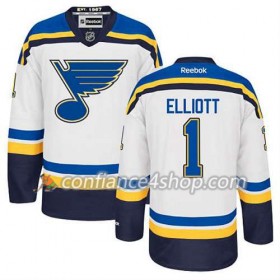 Reebok Maillot de Hockey St. Louis Blues Brian Elliott #1 Extérieur blanc - Homme