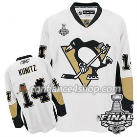 Reebok Maillot de Hockey Pittsburgh Penguins Chris Kunitz #14 blanc Extérieur 2016 Stanley Cup - Homme
