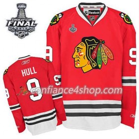 Maillot de Hockey Chicago Blackhawks Bobby Hull #9 Domicile rouge 2015 Stanley Cup - Enfant