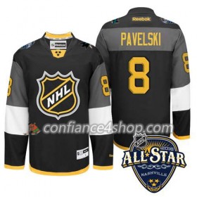 Maillot de Hockey 2016 All-Star San Jose Sharks Joe Pavelski #8 Noir - Homme