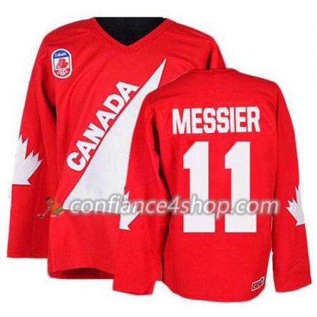 Maillot de Hockey Premier Olympic-Canada Team Mark Messier #11 Throwback rouge - Homme