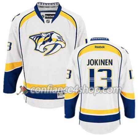Reebok Maillot de Hockey Nashville Predators Olli Jokinen #13 Extérieur blanc - Homme