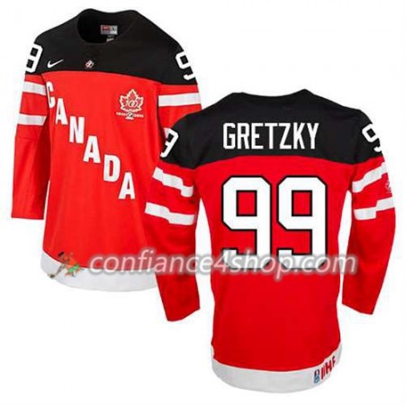 Maillot de Hockey Premier Olympic-Canada Team Wayne Gretzky #99 100th Anniversary rouge - Homme