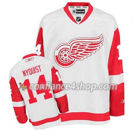 Reebok Maillot de Hockey Detroit Red Wings Gustav Nyquist #14 Extérieur blanc - Homme
