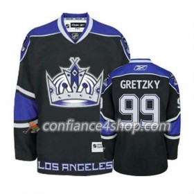 Reebok Maillot de Hockey Los Angeles Kings Wayne Gretzky #99 Premier Third Noir - Femme