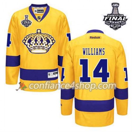 Maillot de Hockey Los Angeles Kings Justin Williams #14 Third Or 2014 Stanley Cup - Enfant