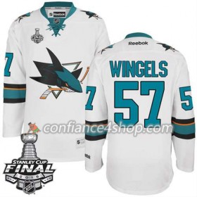 Reebok Maillot de Hockey San Jose Sharks Tommy Wingels #57 blanc Extérieur 2016 Stanley Cup - Homme