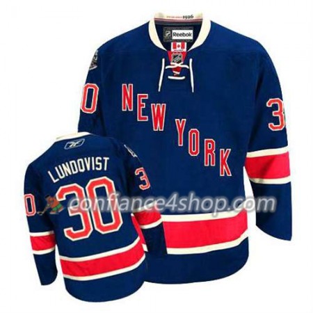 Reebok Maillot de Hockey New York Rangers Henrik Lundqvist #30 Third Bleu marin - Homme Reebok Maillot de Hockey New York Rangers Henrik Lundqvist #30 Third Bleu marin - Homme