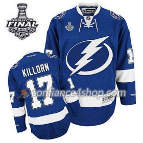 Maillot de Hockey Tampa Bay Lightning Alex Killorn #17 Domicile Bleu royal 2015 Stanley Cup - Homme
