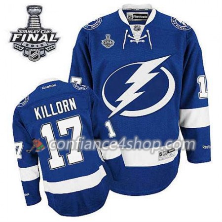 Maillot de Hockey Tampa Bay Lightning Alex Killorn #17 Domicile Bleu royal 2015 Stanley Cup - Homme