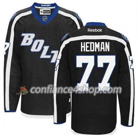 Reebok Maillot de Hockey Tampa Bay Lightning Victor Hedman #77 Third Noir - Homme