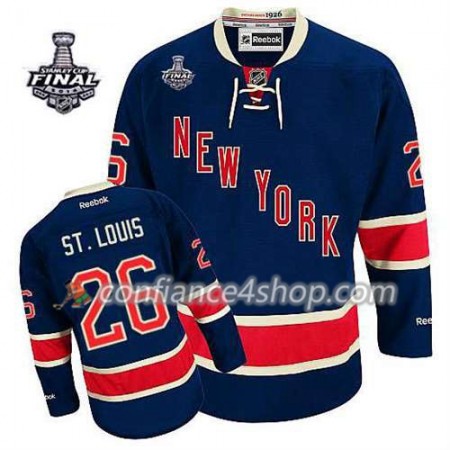 Maillot de Hockey New York Rangers Martin St. Louis #26 Third Bleu marin 2014 Stanley Cup - Homme Maillot de Hockey New York Rangers Martin St. Louis #26 Third Bleu marin 2014 Stanley Cup - Homme