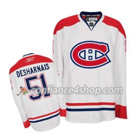 Reebok Maillot de Hockey Montreal Canadiens David Desharnais #51 Extérieur blanc - Homme