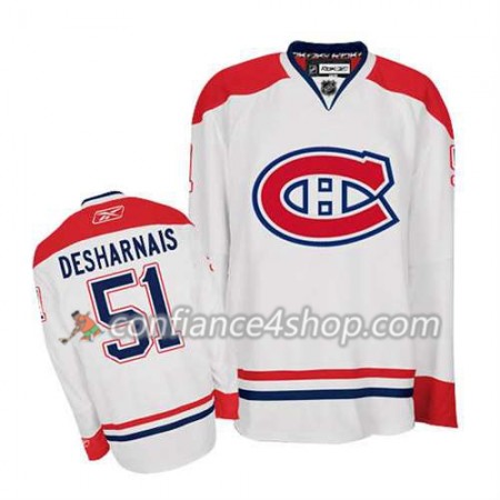Reebok Maillot de Hockey Montreal Canadiens David Desharnais #51 Extérieur blanc - Homme