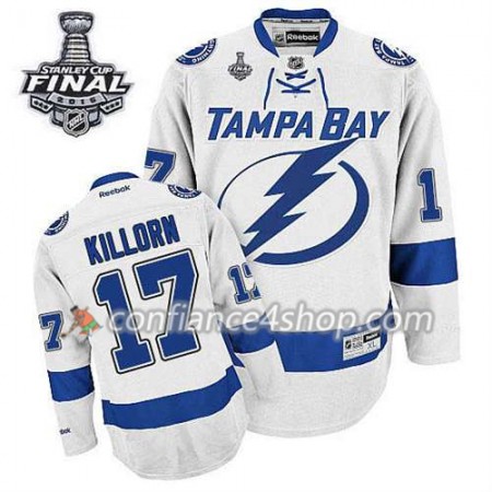 Maillot de Hockey Tampa Bay Lightning Alex Killorn #17 Extérieur blanc 2015 Stanley Cup - Homme