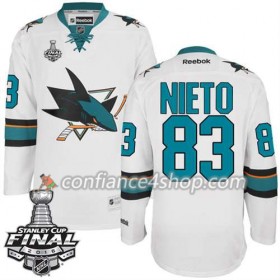 Reebok Maillot de Hockey San Jose Sharks Matt Nieto #83 blanc Extérieur 2016 Stanley Cup - Homme