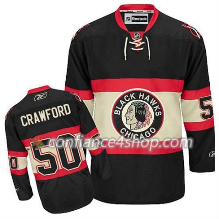 Maillot de Hockey Chicago Blackhawks Corey Crawford 50 Premier Third Noir - Enfant