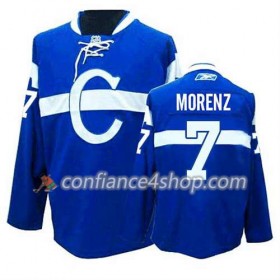 Reebok Maillot de Hockey Montreal Canadiens Howie Morenz #7 Third Bleu - Homme