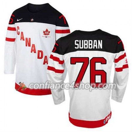 Maillot de Hockey Premier Olympic-Canada Team P.K Subban #76 100th Anniversary blanc - Homme
