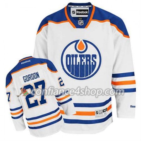 Reebok Maillot de Hockey Edmonton Oilers Boyd Gordon #27 Extérieur blanc - Homme