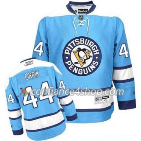 Reebok Maillot de Hockey Pittsburgh Penguins Brooks Orpik 44 Bleu clair Third - Homme
